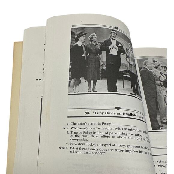 "I Love Lucy" Quiz Book by Bart Andrews - 1981 Edition ISBN 0-498-02566-7 - Picture 8 of 9